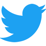 Blue Twitter logo