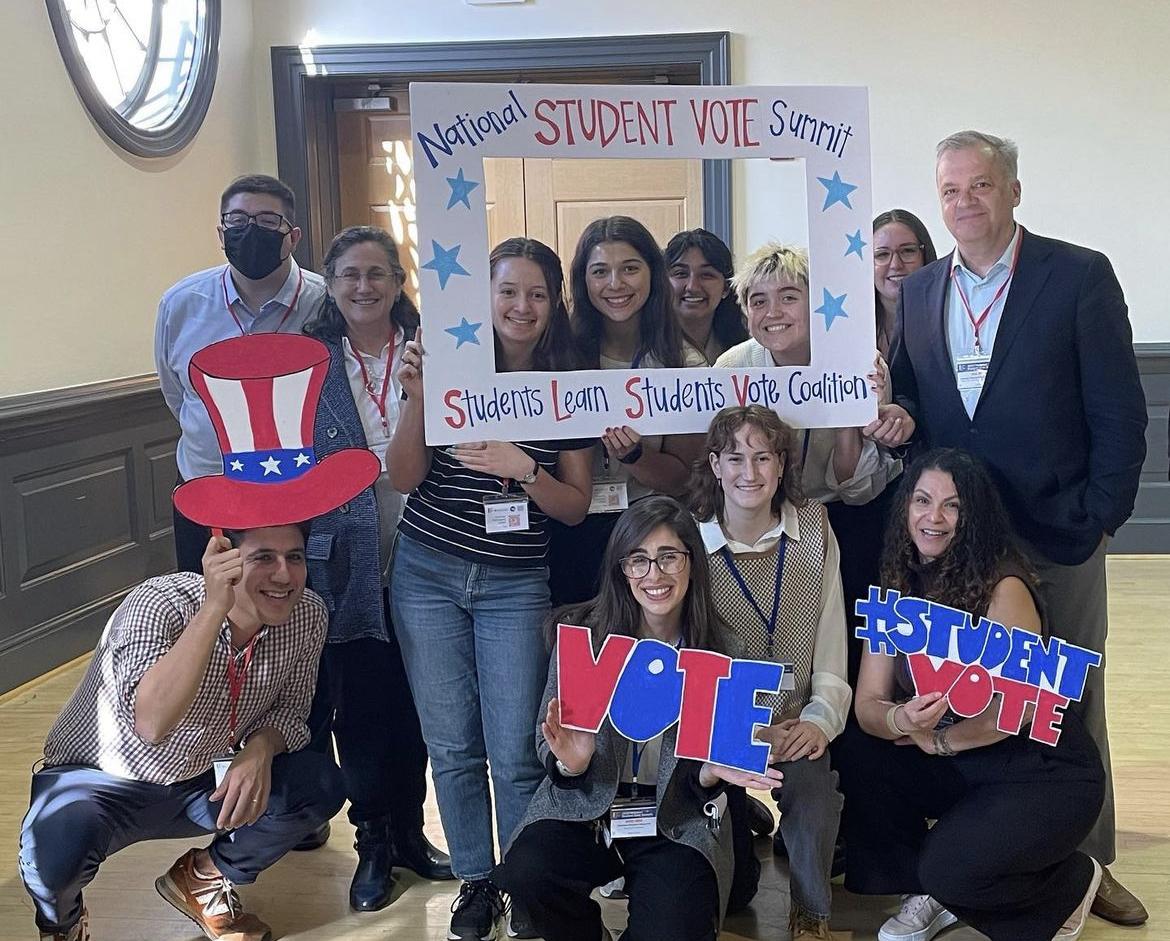 TerpsVote and Maryland Democracy Initiative folks posing together at the National Student Vote Summit