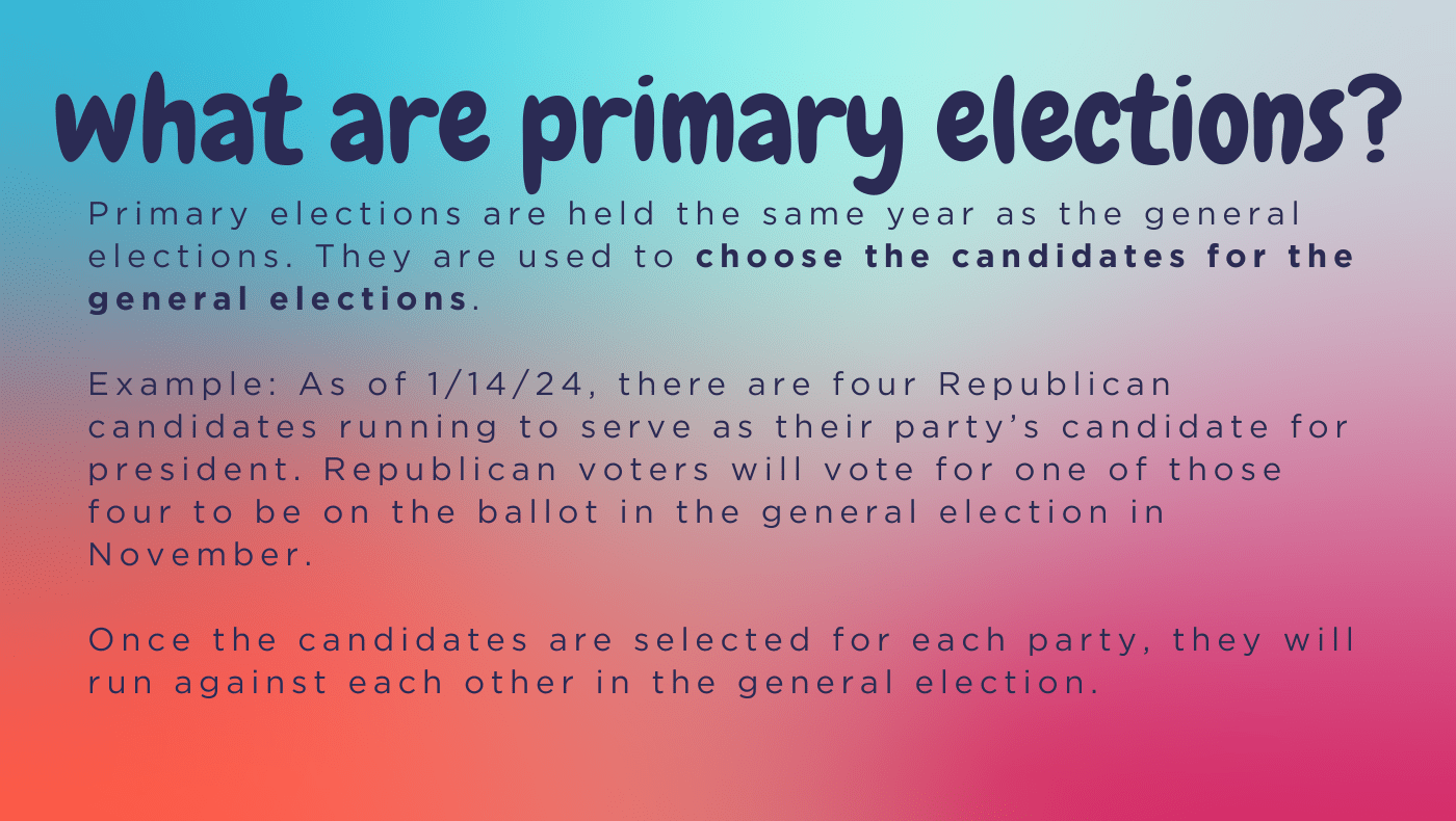 What are primary elections?